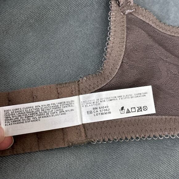 Wacoal Awareness Full Figure Seamless Underwire Bra 32D 85567 Taupe Brown New - Picture 7 of 7